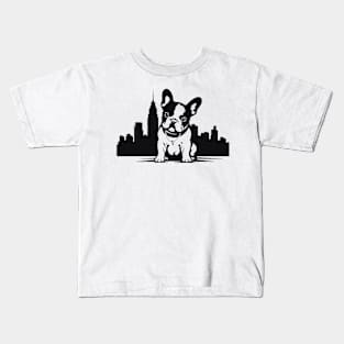 French Bulldog Dog Pet Animal World Furry Friend Vector Graphic Kids T-Shirt